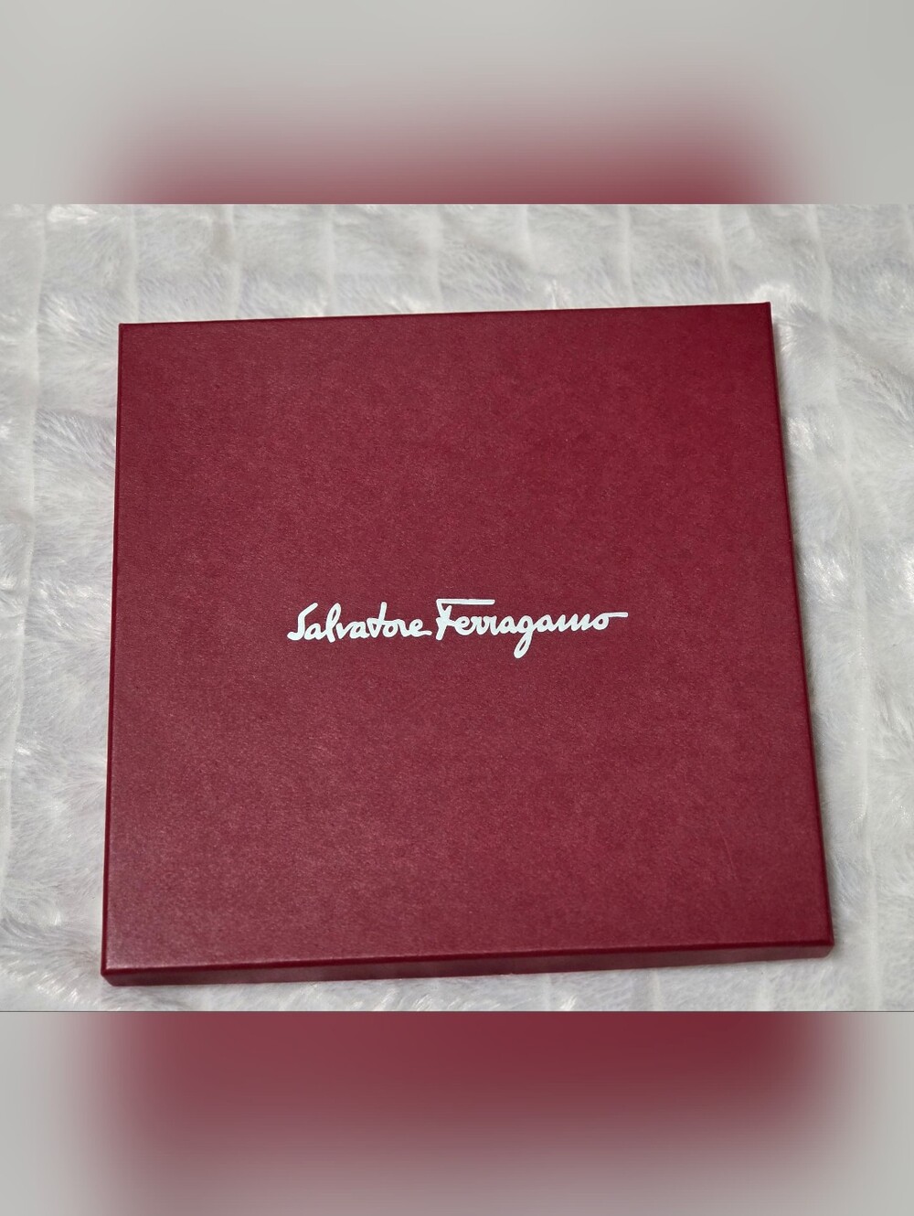 Salvatore Ferragamo Scarf/accessory Empty Box-9.5"Wx9.5"H